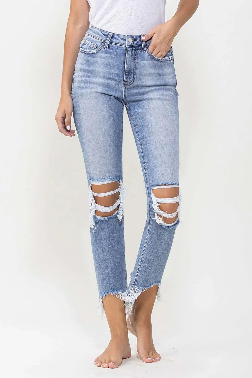Lovervet Miracles High Rise Kick Flare Jean – Zen + Zeus Clothing Co.