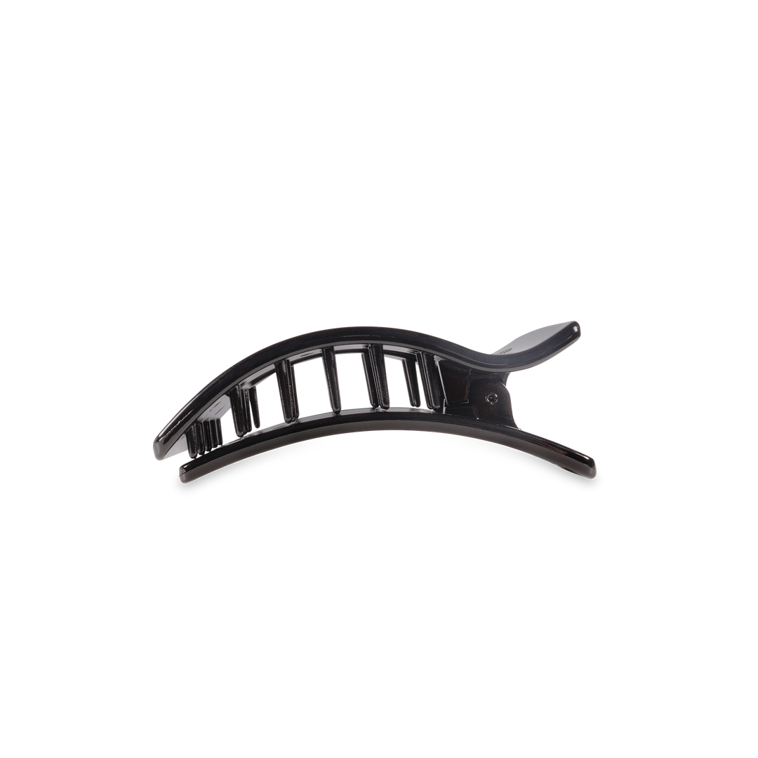 Flat Rectangle Hair Clip | Small | Jet Black