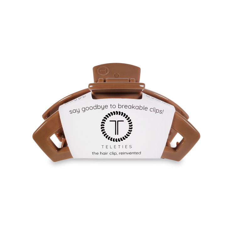 Open Caramel Medium Hair Clip