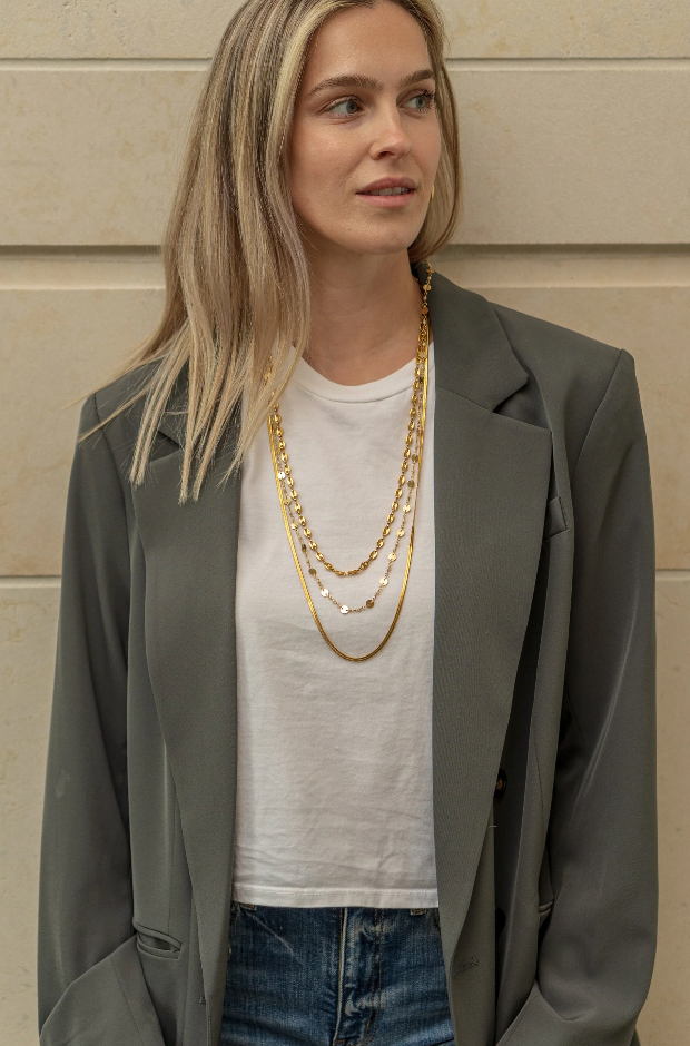 Herringbone Long Necklace