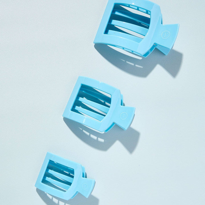 Flat Square Hair Clip | Medium | Summer Sky