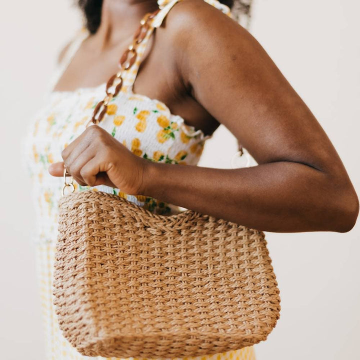 Staycation Straw Bag (Free Crossbody Strap Included!)