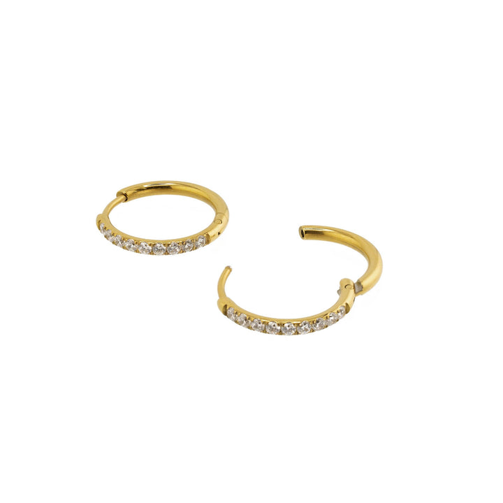 Diamond Hoops 18mm