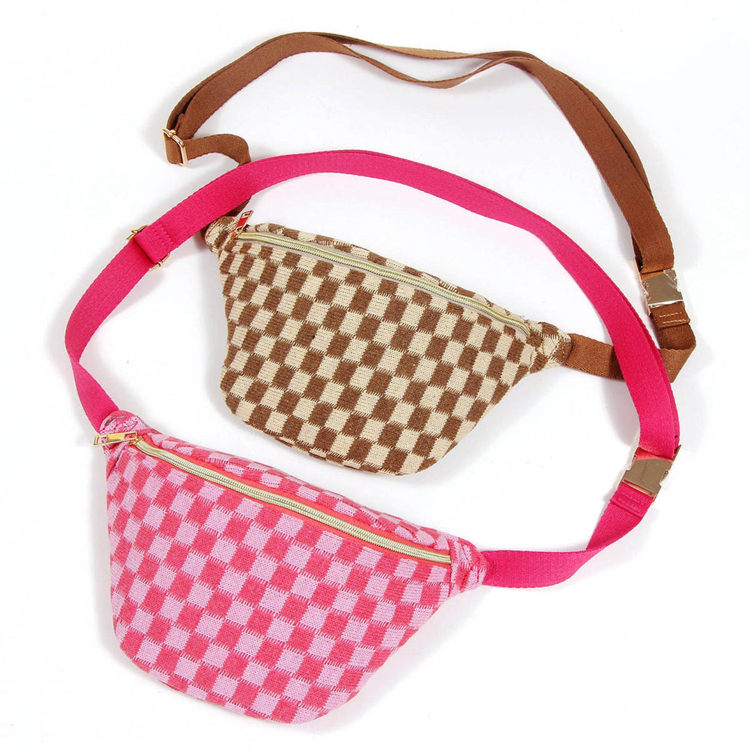 Checker Belt Sling Bag