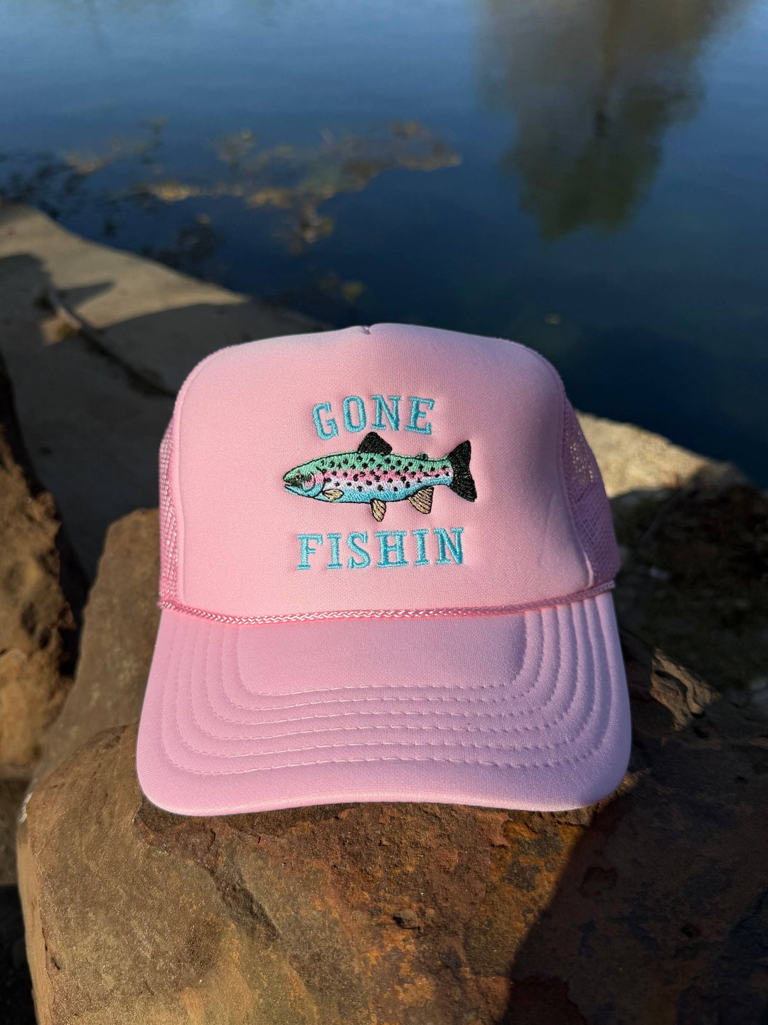 Gone Fishin Trucker Hat