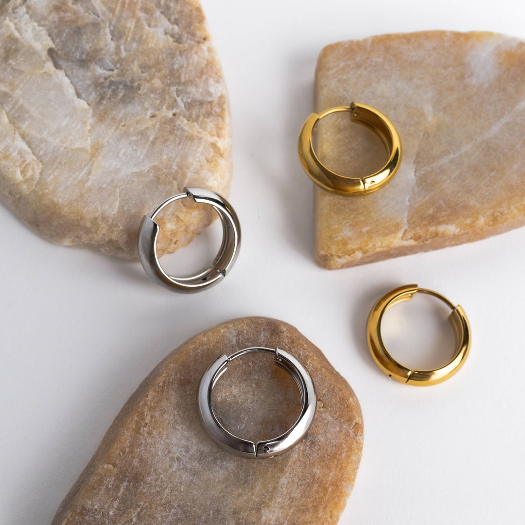 19mm Silver Everyday Hoops