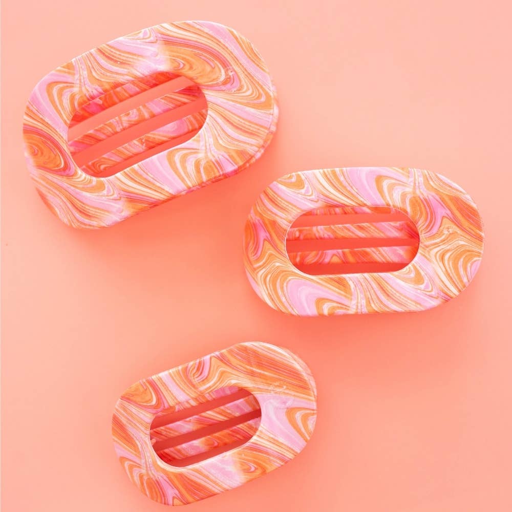 Just Keep Swimming | Medium | Flat Round Hair Clip