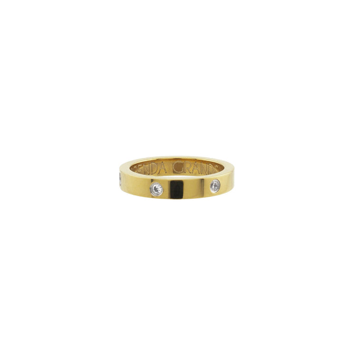 Waterproof Gold Diamond Ring Band