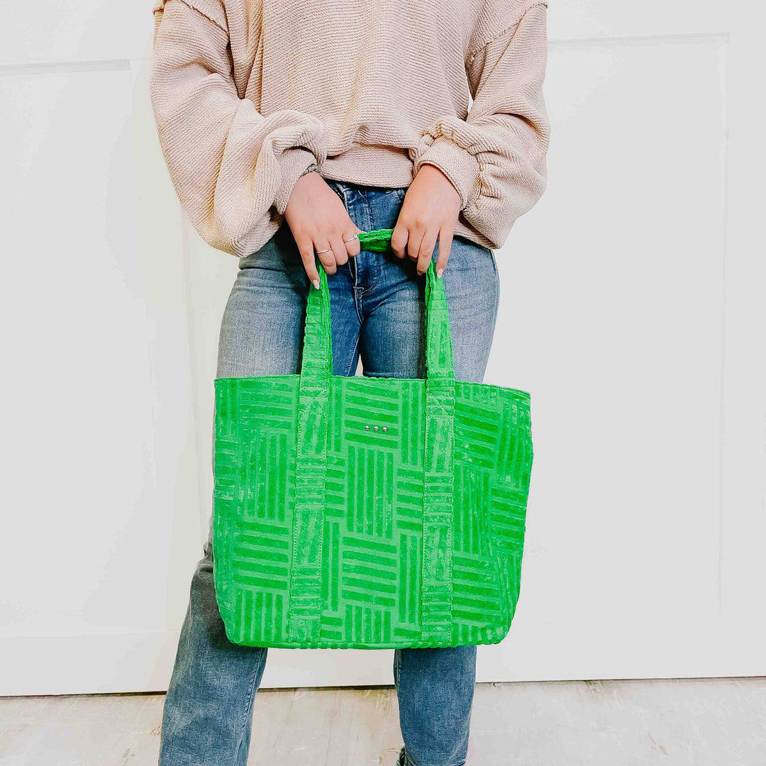 Poolside Terry Cloth Tote with Pouch