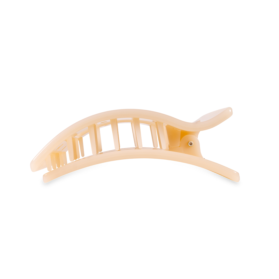 Flat Rectangle Hair Clip | Medium | Almond Beige