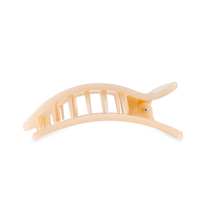 Flat Rectangle Hair Clip | Medium | Almond Beige