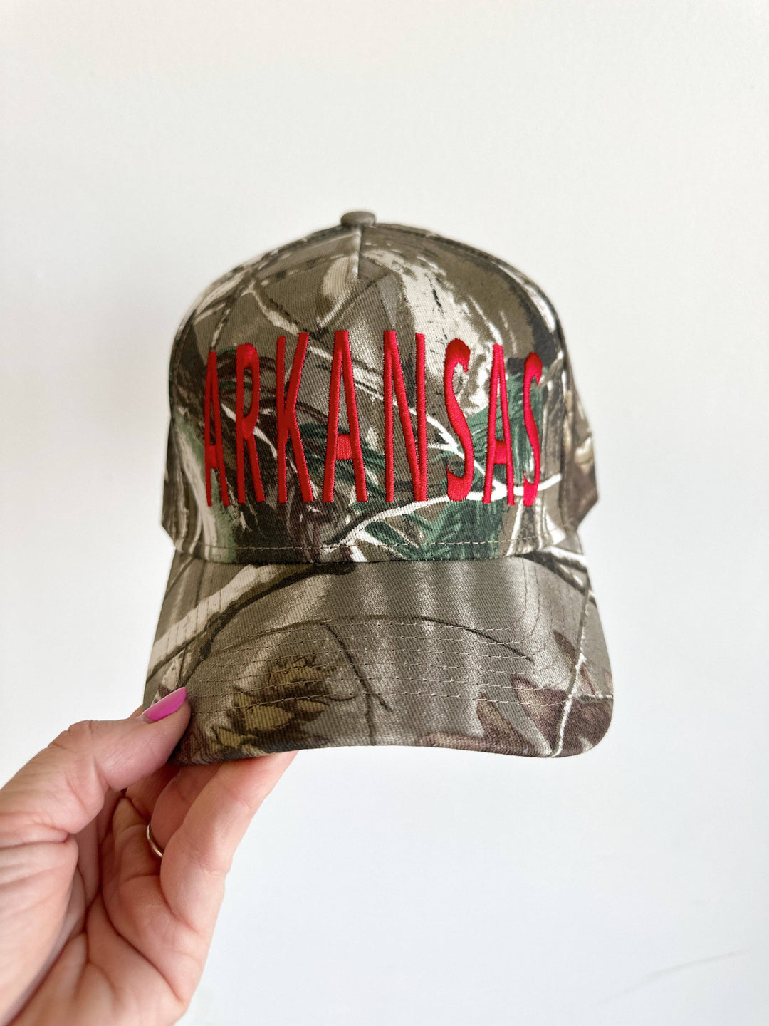 ARKANSAS Camo Trucker Hat