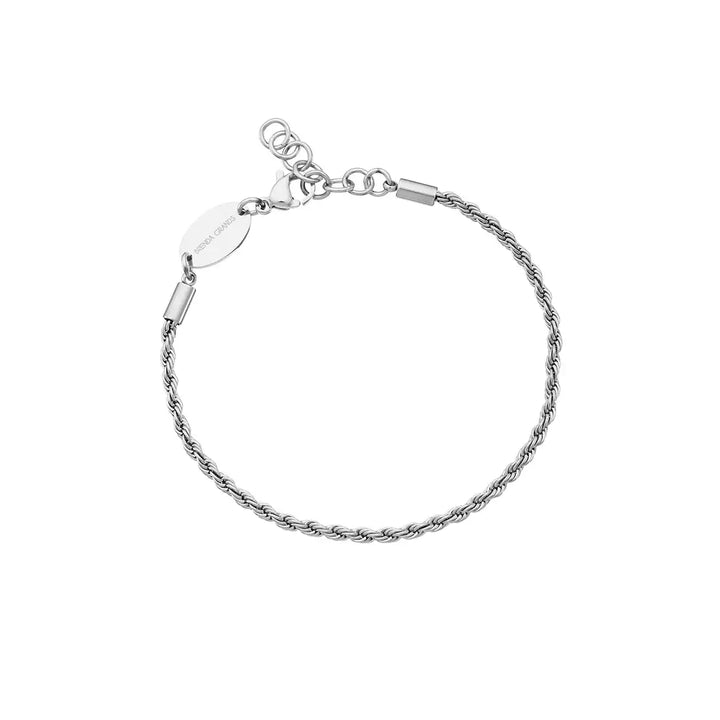 Silver Rope Chain Bracelet