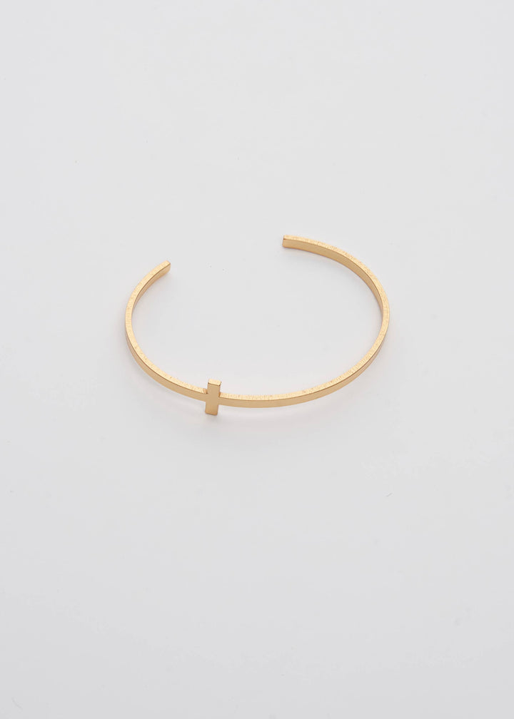 Cross Bangle Bracelet