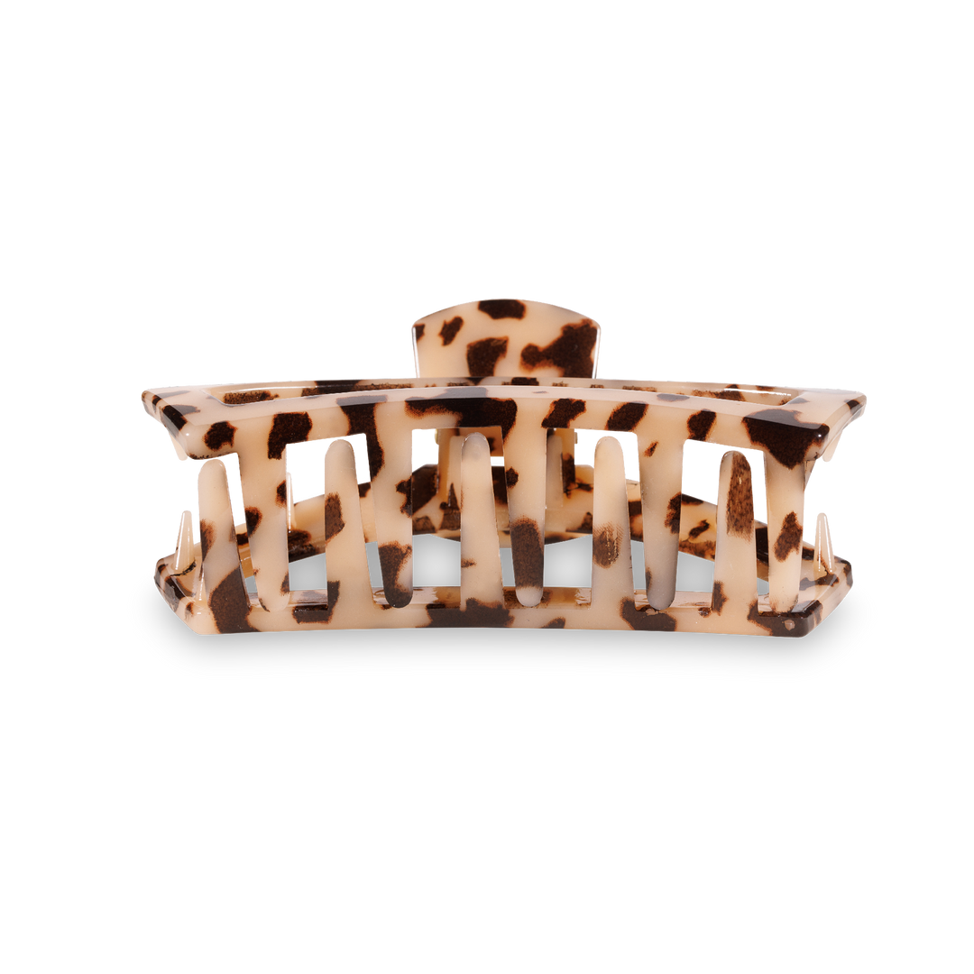 Open Blonde Tortoise Small Hair Clip