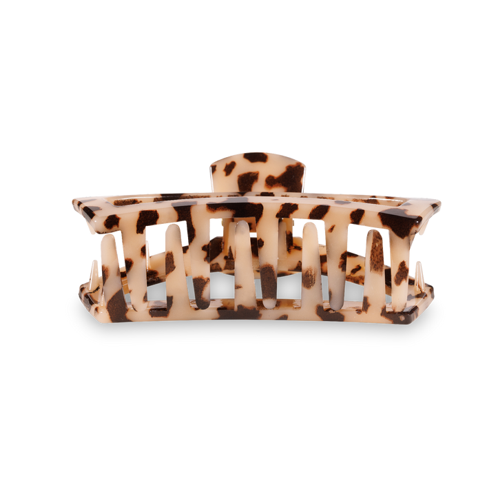 Open Blonde Tortoise Small Hair Clip