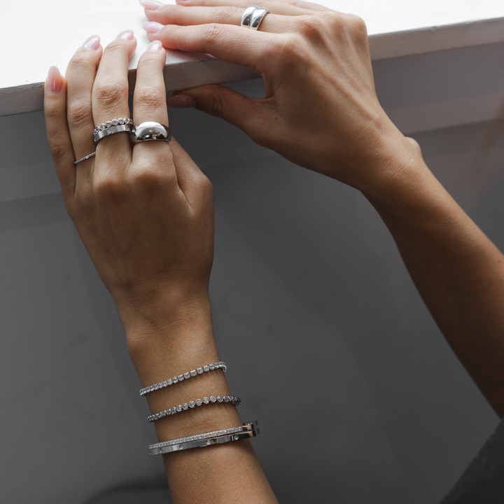 Waterproof Tennis Ring Band