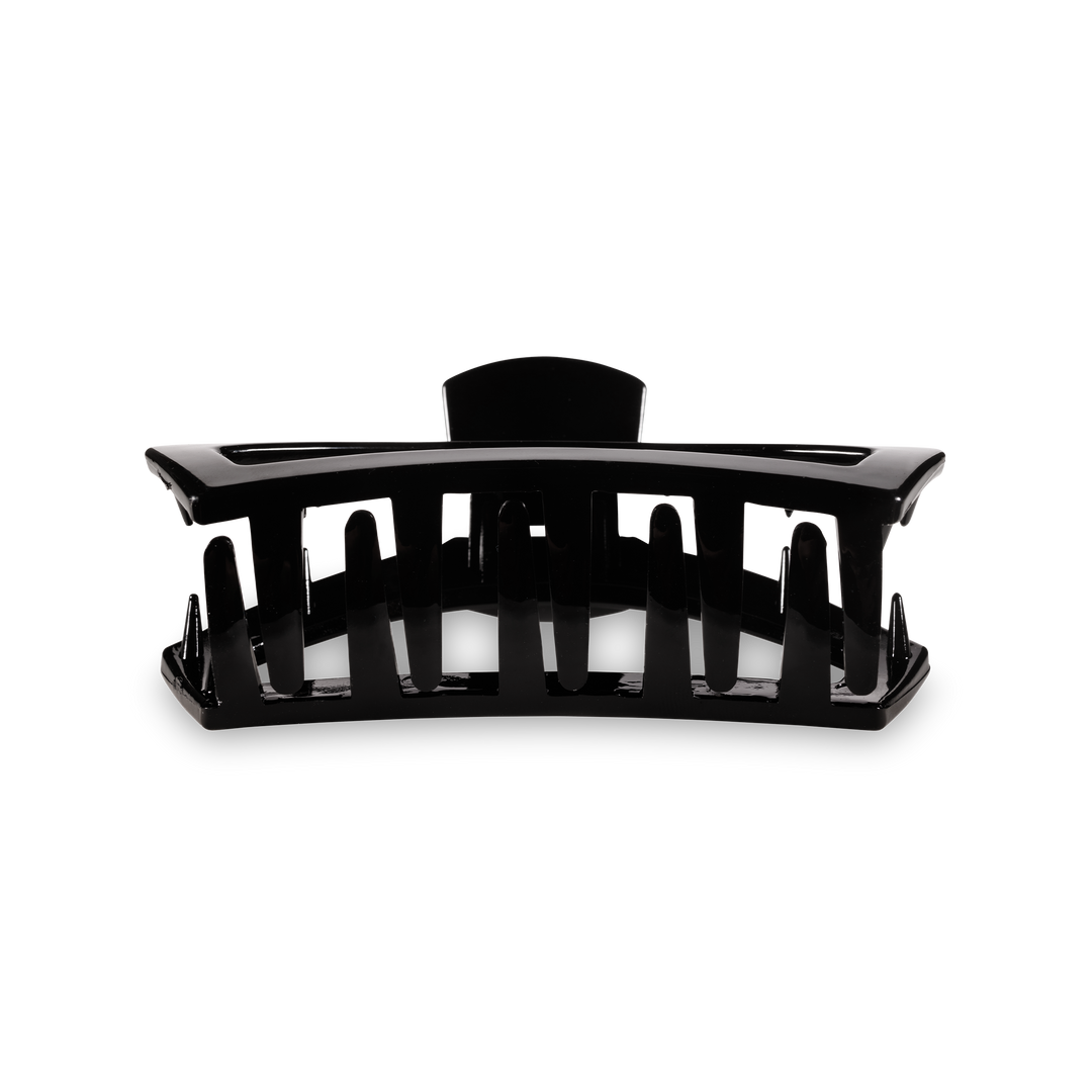 Open Jet Black Medium Hair Clip