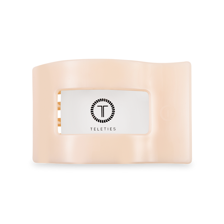 Flat Rectangle Hair Clip | Medium | Almond Beige