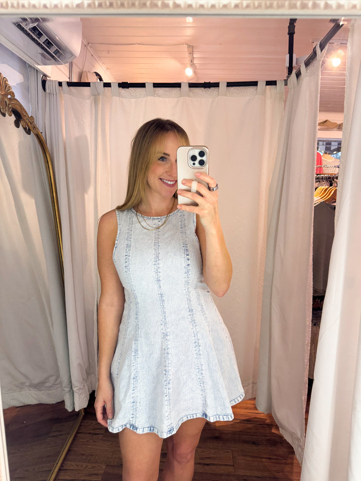 Dixie Denim Flare Romper