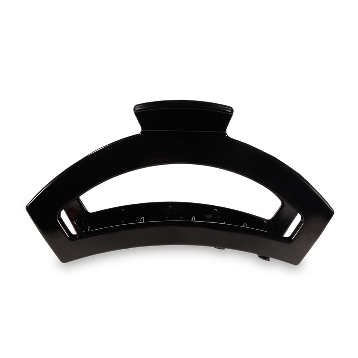 Open Jet Black Large Hair Clip