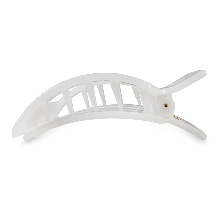 Square Flat Hair Clip | Large | Coconut White