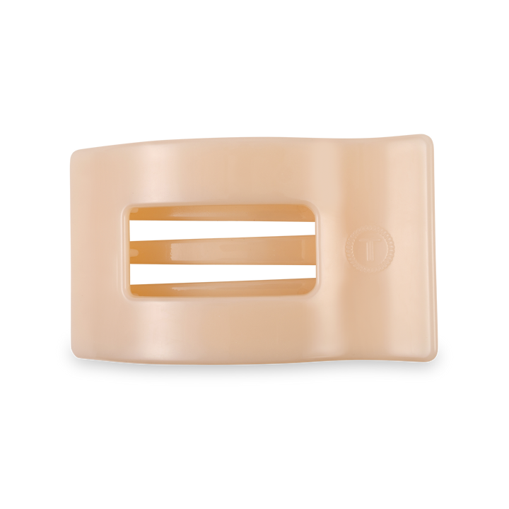Flat Rectangle Hair Clip | Medium | Almond Beige