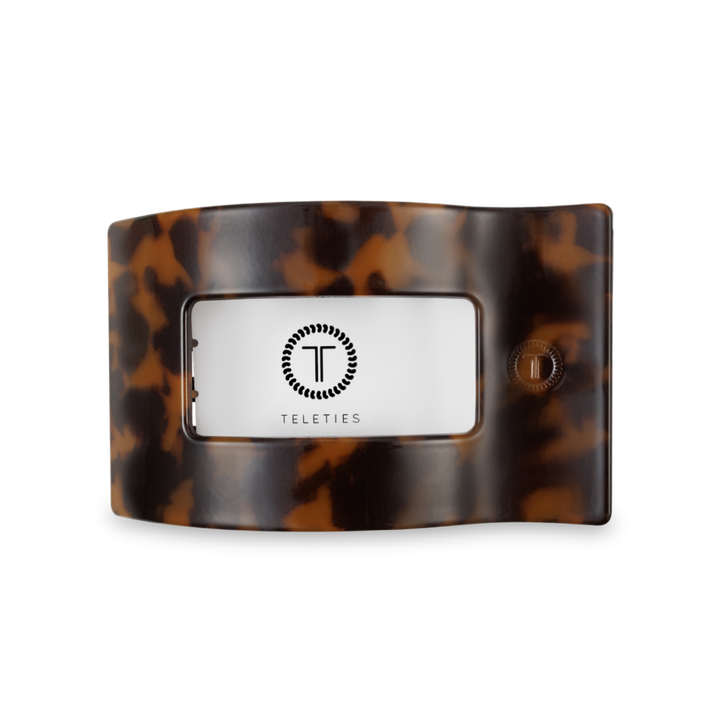 Flat Rectangle Hair Clip | Medium | Tortoise