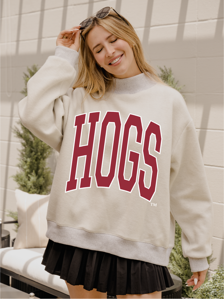 Arkansas Razorbacks DBL Tall Boy Reversible Mock Neck