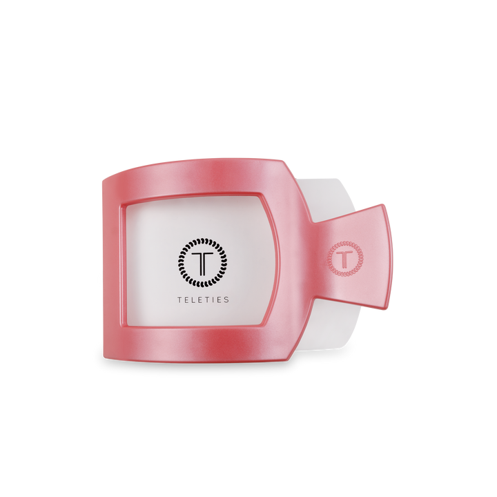 Square Flat Hair Clip | Medium | Calming Coral