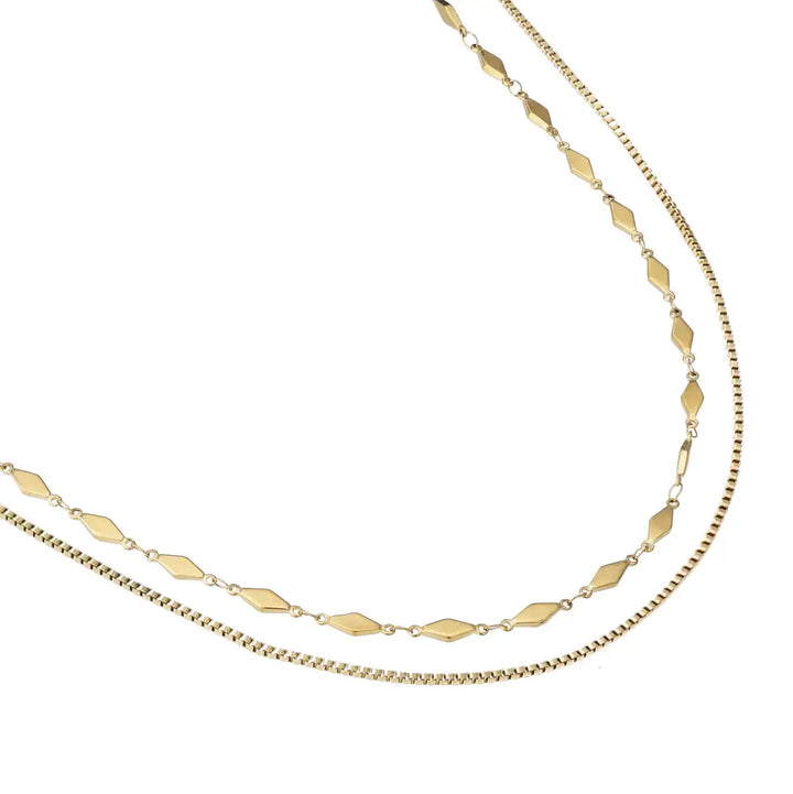 Box Chain Layered Necklace