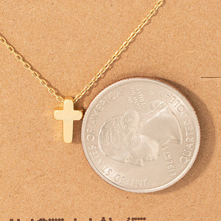 Dainty Mini Cross Pendant Necklace