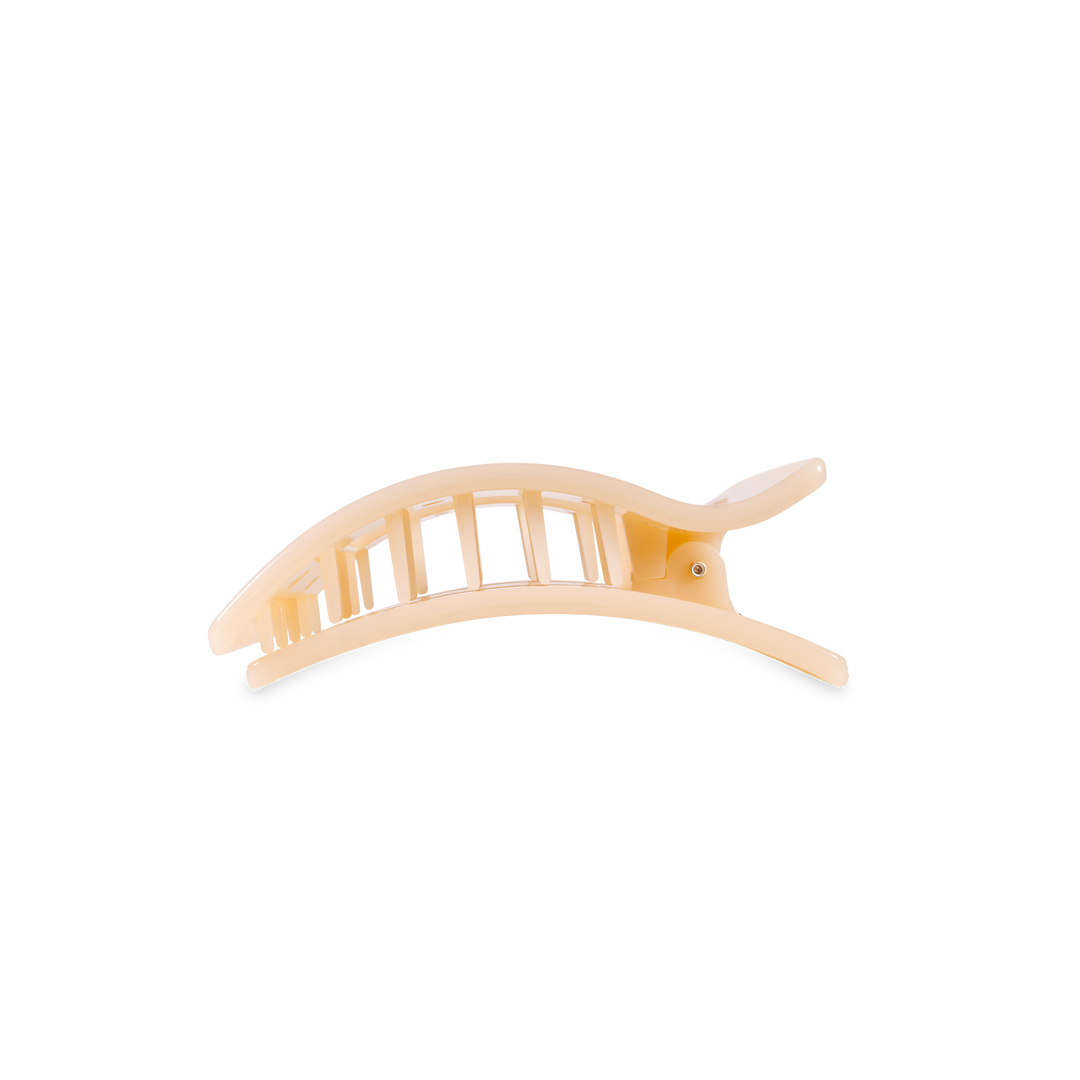 Flat Rectangle Hair Clip | Small | Almond Beige