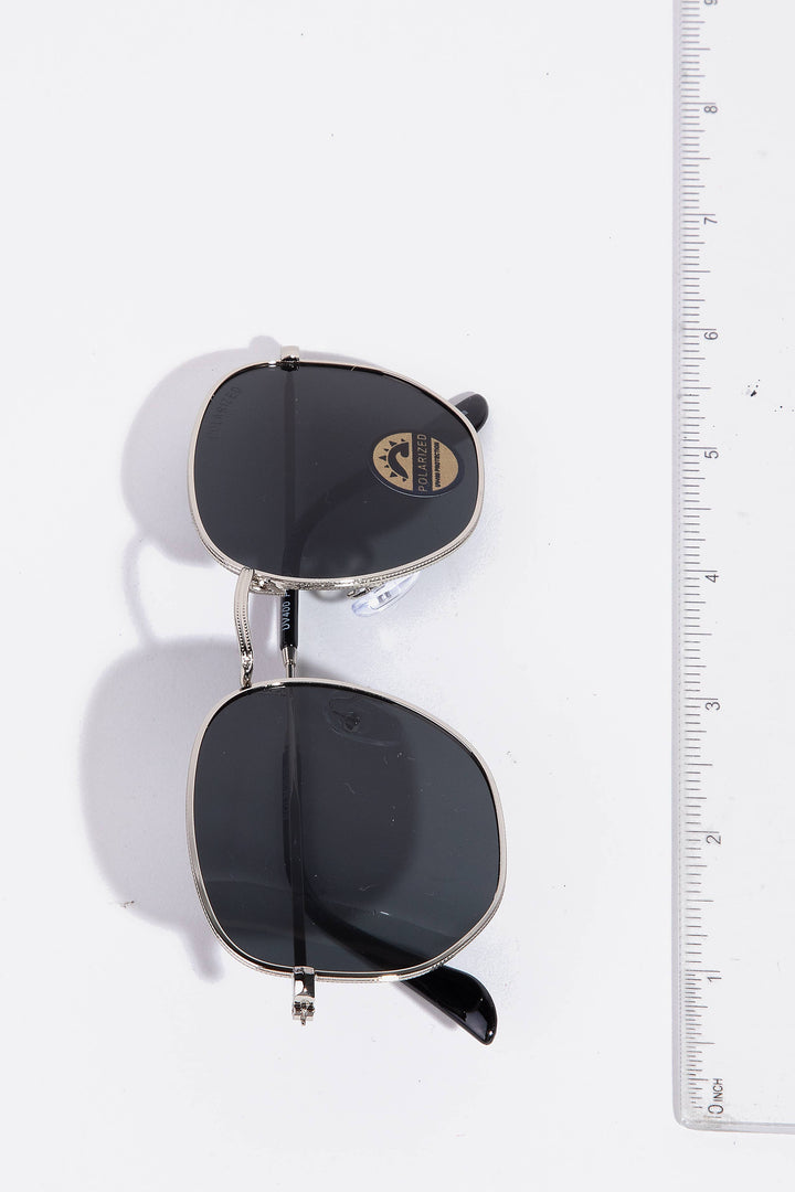 Polarized Metallic Frame Aviator Sunglasses