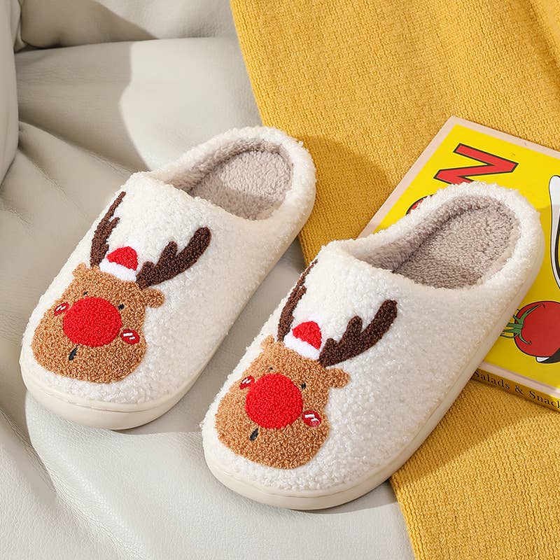 Reindeer Soft Fluffy Slipper