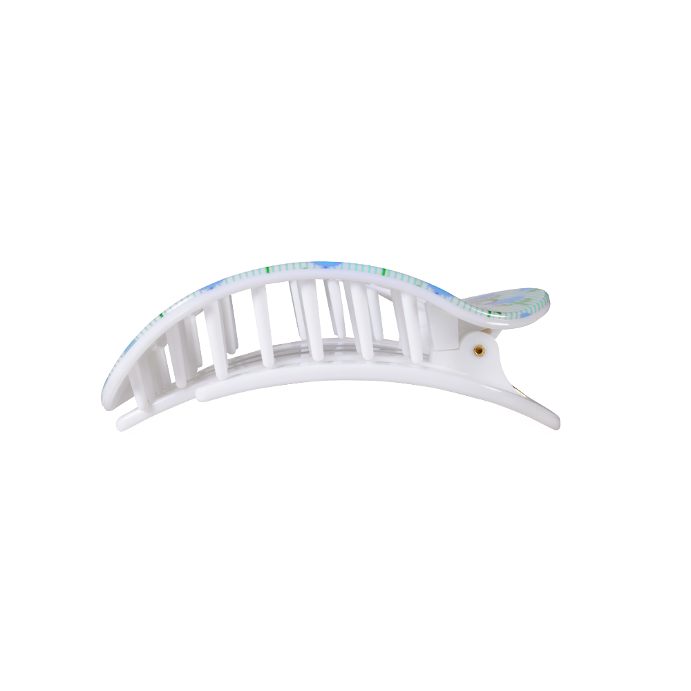Blue Marigold | Medium | Flat Round Hair Clip