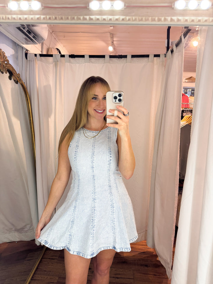 Dixie Denim Flare Romper