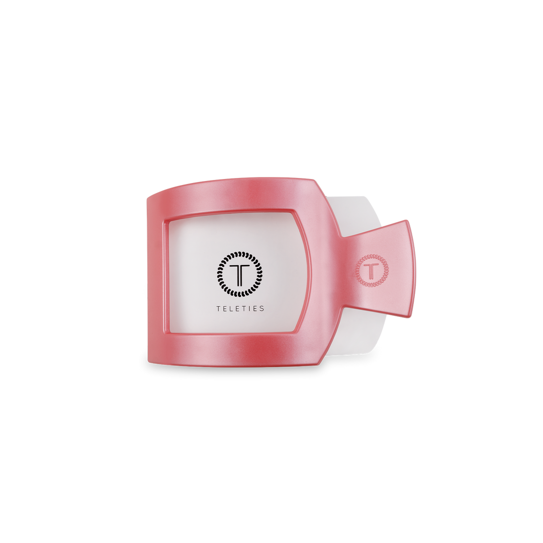 Square Flat Hair Clip | Small | Calming Coral