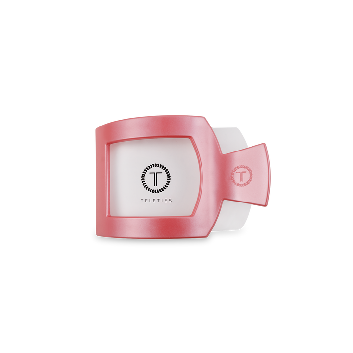 Square Flat Hair Clip | Small | Calming Coral