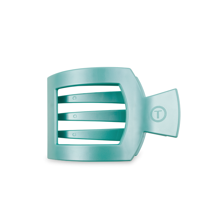 Square Flat Hair Clip | Medium | Totally Turquoise