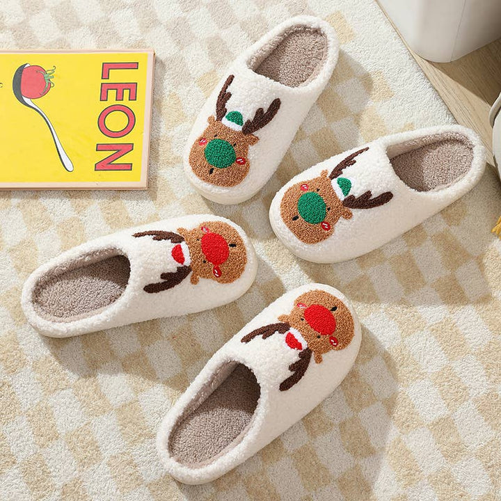 Reindeer Soft Fluffy Slipper