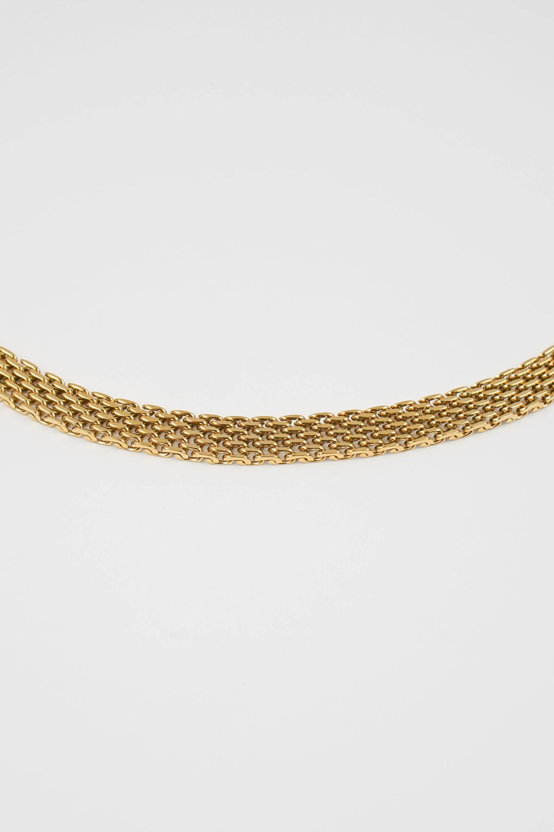 Waterproof Gold Braided Necklace