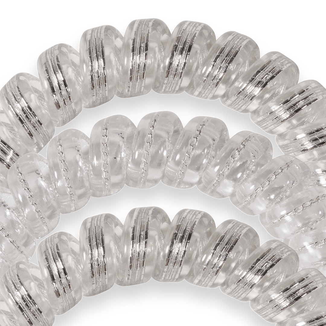 Spiral Hair Coils | Large | Silver Slay Hair Ties