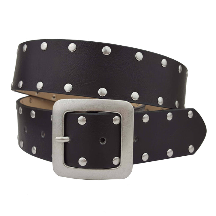 Studded Belt with Square Up Buckle