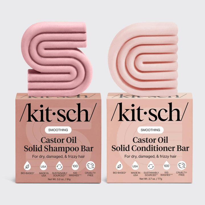 Castor Oil Nourishing Shampoo &amp; Conditioner Bar Combo