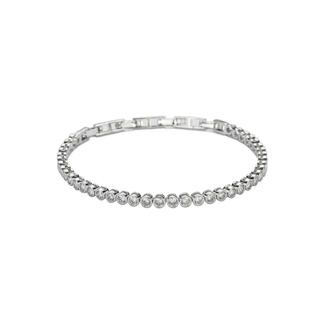 Silver Diamond Tennis Bracelet Links