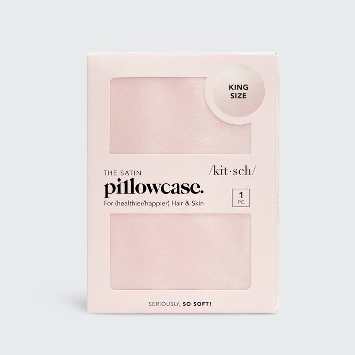 Satin King Pillowcase - Blush