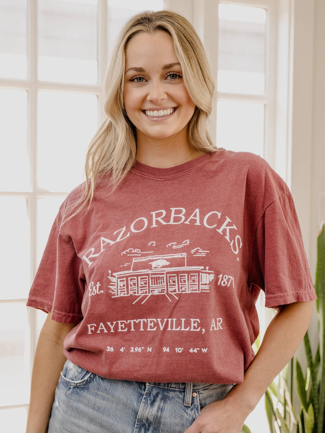 Razorback Merch Arkansas Razorbacks Stadium Tee – Zen + Zeus Clothing Co.