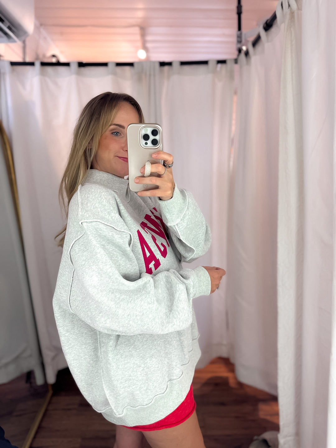 Arkansas Reversible Mock Neck Sweatshirt
