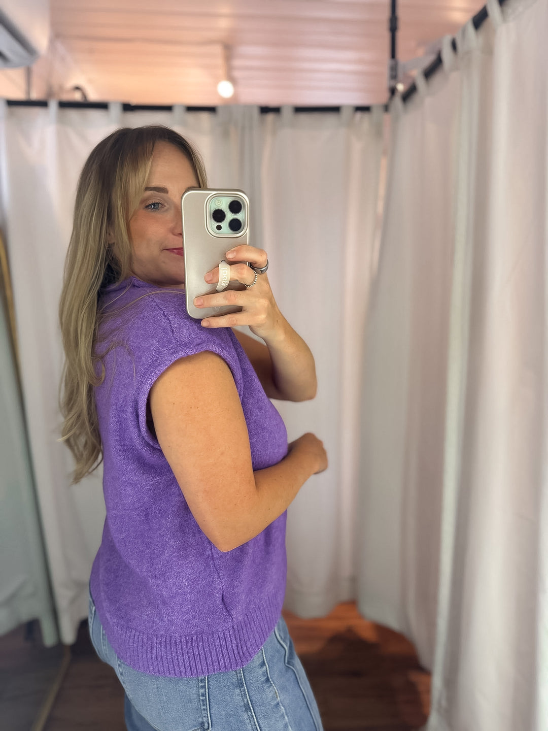Sleeveless Sweater Cardigan Top